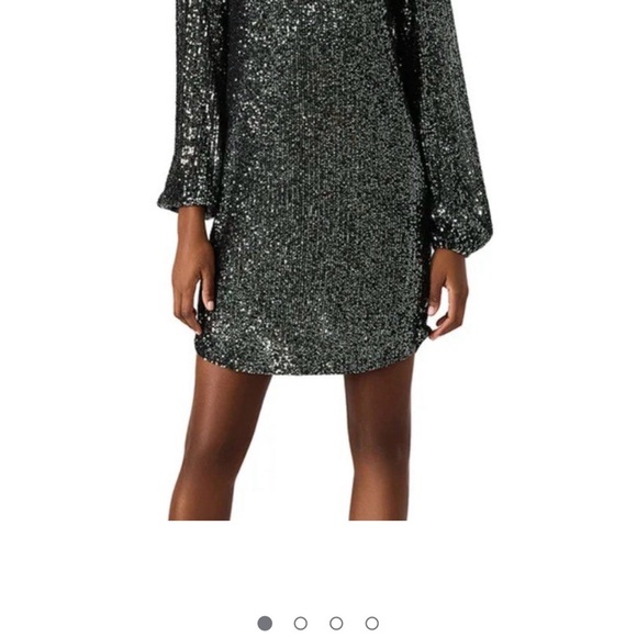 Steve Madden Women’s Sequin Cocktail Mini Dress - Silver & Black - Small NWT - Picture 5 of 12